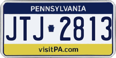 PA license plate JTJ2813