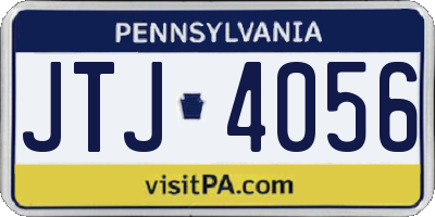 PA license plate JTJ4056