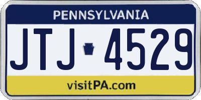 PA license plate JTJ4529