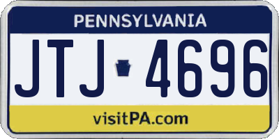 PA license plate JTJ4696