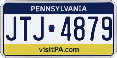 PA license plate JTJ4879
