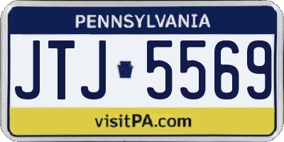 PA license plate JTJ5569