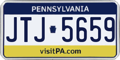 PA license plate JTJ5659