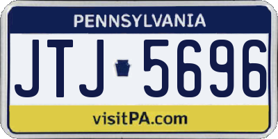 PA license plate JTJ5696