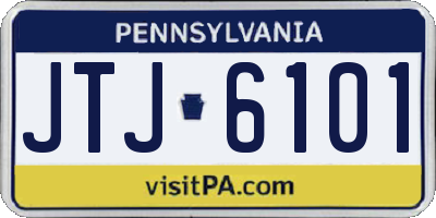 PA license plate JTJ6101