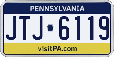 PA license plate JTJ6119