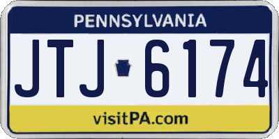 PA license plate JTJ6174