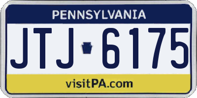 PA license plate JTJ6175