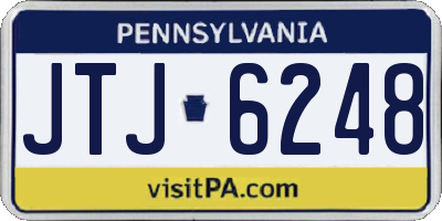 PA license plate JTJ6248