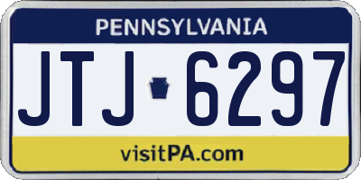 PA license plate JTJ6297