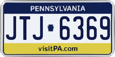 PA license plate JTJ6369