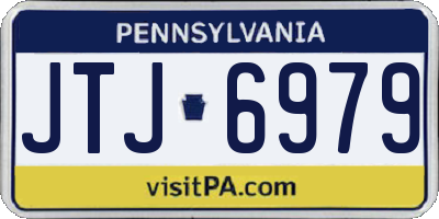 PA license plate JTJ6979