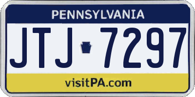 PA license plate JTJ7297
