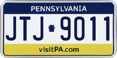 PA license plate JTJ9011