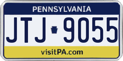 PA license plate JTJ9055