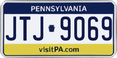 PA license plate JTJ9069