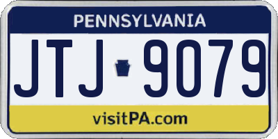 PA license plate JTJ9079