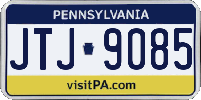 PA license plate JTJ9085