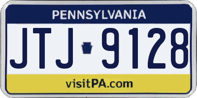 PA license plate JTJ9128