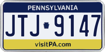 PA license plate JTJ9147