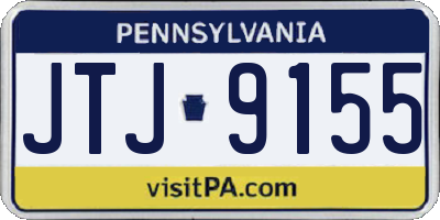 PA license plate JTJ9155