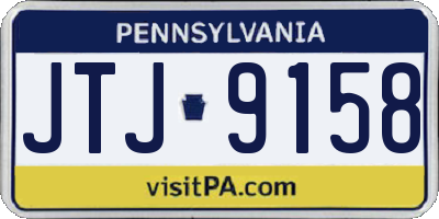 PA license plate JTJ9158