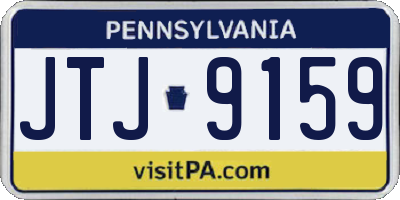 PA license plate JTJ9159
