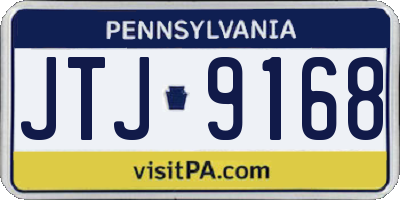 PA license plate JTJ9168