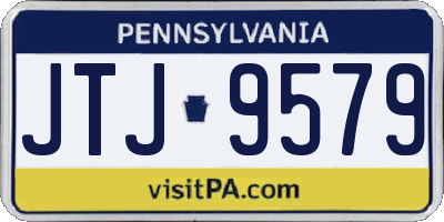 PA license plate JTJ9579