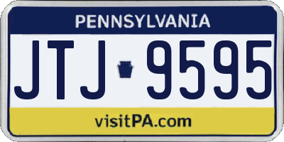 PA license plate JTJ9595