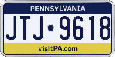 PA license plate JTJ9618