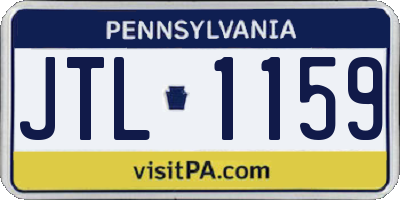 PA license plate JTL1159