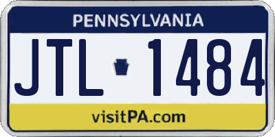 PA license plate JTL1484
