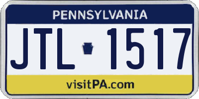 PA license plate JTL1517