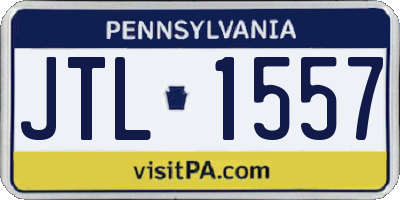 PA license plate JTL1557