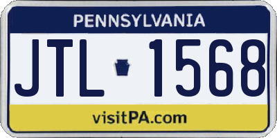 PA license plate JTL1568