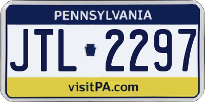 PA license plate JTL2297