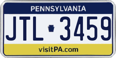 PA license plate JTL3459