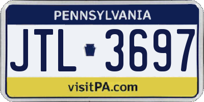 PA license plate JTL3697
