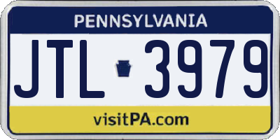 PA license plate JTL3979