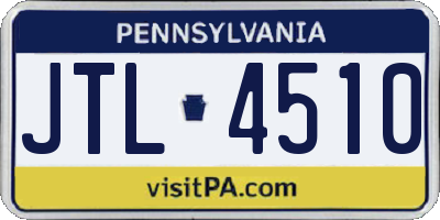 PA license plate JTL4510