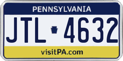 PA license plate JTL4632