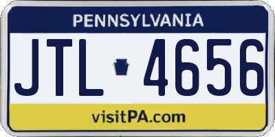 PA license plate JTL4656