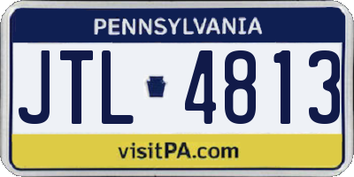 PA license plate JTL4813