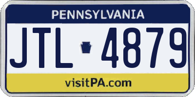 PA license plate JTL4879