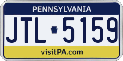 PA license plate JTL5159