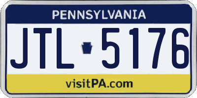 PA license plate JTL5176