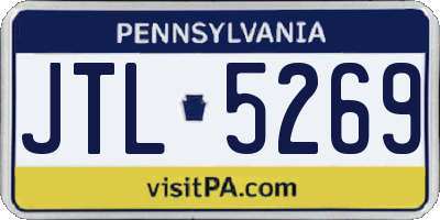 PA license plate JTL5269