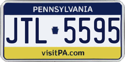 PA license plate JTL5595