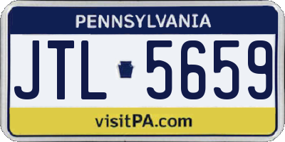 PA license plate JTL5659